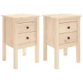 Tables de chevet 2 pcs 40x35x61,5 cm Bois de pin massif