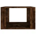 Table de chevet Chêne fumé 57x55x36 cm Bois d'ingénierie
