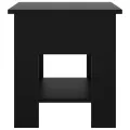 Table basse Noir 40x40x42 cm Bois d'ingénierie