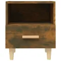 Table de chevet Chêne fumé 40x35x47 cm