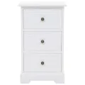 Table de chevet MDF et Bois de pin 35 x 32 x 59 cm