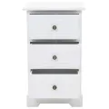 Table de chevet MDF et Bois de pin 35 x 32 x 59 cm