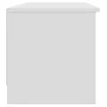 Meuble TV Blanc 102x35,5x36,5 cm Bois d'ingénierie