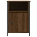 Table de chevet chêne marron 40x42x60 cm bois d'ingénierie