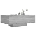 Table basse Sonoma gris 85x55x31 cm Bois d'ingénierie