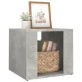 Table de chevet Gris béton 41x40x36 cm Bois d'ingénierie