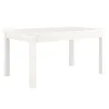 Table basse Blanc 80x50x40 cm Bois massif de pin