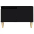 Table basse noir 55x55x36,5 cm bois d'ingénierie