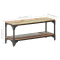 Table basse 90x30x40 cm Bois de récupération massif