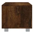 Meuble TV Chêne fumé 140x40,5x35 cm Bois d'ingénierie