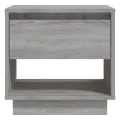 Tables de chevet 2 pcs Sonoma gris 45x34x44 cm Aggloméré