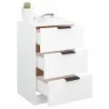 Tables de chevet 2 pcs Blanc 40x36x65 cm