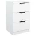 Tables de chevet 2 pcs Blanc 40x36x65 cm