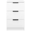 Tables de chevet 2 pcs Blanc 40x36x65 cm