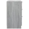 Tables de chevet 2 pcs Sonoma gris 40x36x65 cm