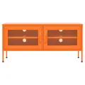 Meuble TV Orange 105x35x50 cm Acier