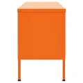 Meuble TV Orange 105x35x50 cm Acier