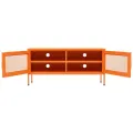 Meuble TV Orange 105x35x50 cm Acier