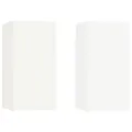 Ensemble de meubles TV 4 pcs Blanc Bois d'ingénierie