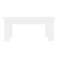 Table basse Blanc 100x60x42 cm Bois d'ingénierie