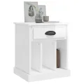 Tables de chevet 2 pcs blanc brillant 43x36x50 cm