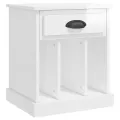 Tables de chevet 2 pcs blanc brillant 43x36x50 cm