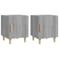 Tables de chevet 2 pcs Sonoma gris Bois d'ingénierie