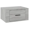 Table de chevet murale Sonoma gris 50x36x25 cm