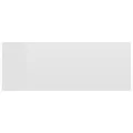 Tables de chevet flottantes 2 pcs Blanc brillant 40x30x15 cm
