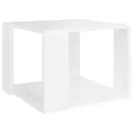 Table basse Blanc 40x40x30 cm Bois d'ingénierie