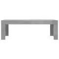 Table basse gris béton 102x50x36 cm bois d'ingénierie