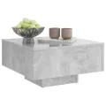 Table basse Gris béton 60x60x31,5 cm Aggloméré