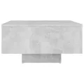 Table basse Gris béton 60x60x31,5 cm Aggloméré