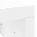 Table basse blanc 102x50x36 cm bois d'ingénierie