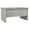 Table basse Gris béton 80x50x42,5 cm Bois d'ingénierie