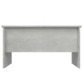 Table basse Gris béton 80x50x42,5 cm Bois d'ingénierie