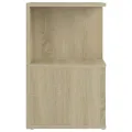 Table de chevet Chêne sonoma 35x35x55 cm Aggloméré