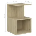 Table de chevet Chêne sonoma 35x35x55 cm Aggloméré
