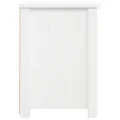 Table de chevet Blanc 40x35x49 cm Bois de pin massif