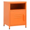 Table de chevet Orange 35x35x51 cm Acier