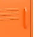 Table de chevet Orange 35x35x51 cm Acier