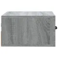 Table de chevet murale Sonoma gris 35x35x20 cm