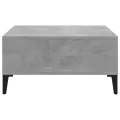 Table basse Gris béton 60x60x30 cm Aggloméré