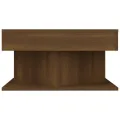 Table basse Chêne marron 57x57x30 cm Bois d'ingénierie