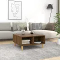 Table basse Chêne marron 60x60x30 cm Aggloméré