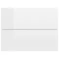 Tables de chevet 2 pcs Blanc brillant 40 x 30 x 30 cm Aggloméré