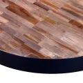 Table basse ronde Bois de teck recyclé