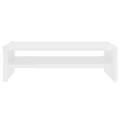 Support de moniteur Blanc 42 x 24 x 13 cm Bois d'ingénierie