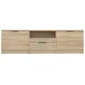 Meuble TV Chêne sonoma 140x35x40 cm Bois d'ingénierie