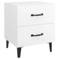 Tables de chevet 2 pcs Blanc 40x35x47,5 cm